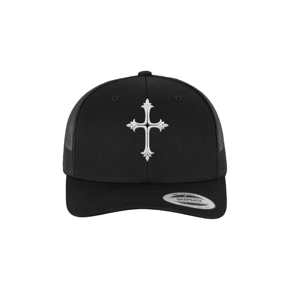 Mister Tee - Goth Cross Trucker Cap Cap - Black